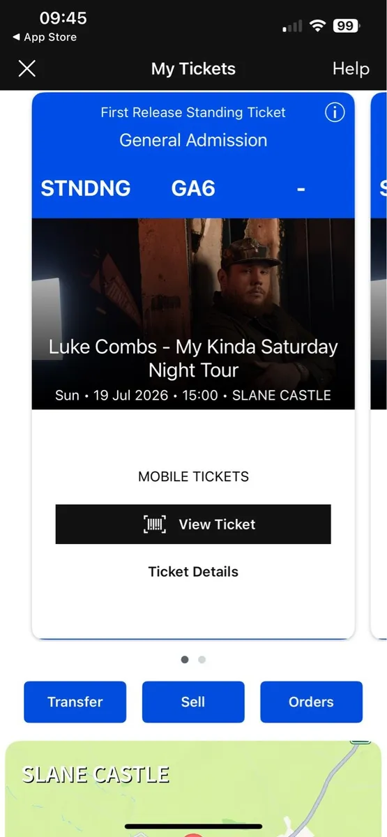Luke Combs Tickets Sunday 19th 150 for two
