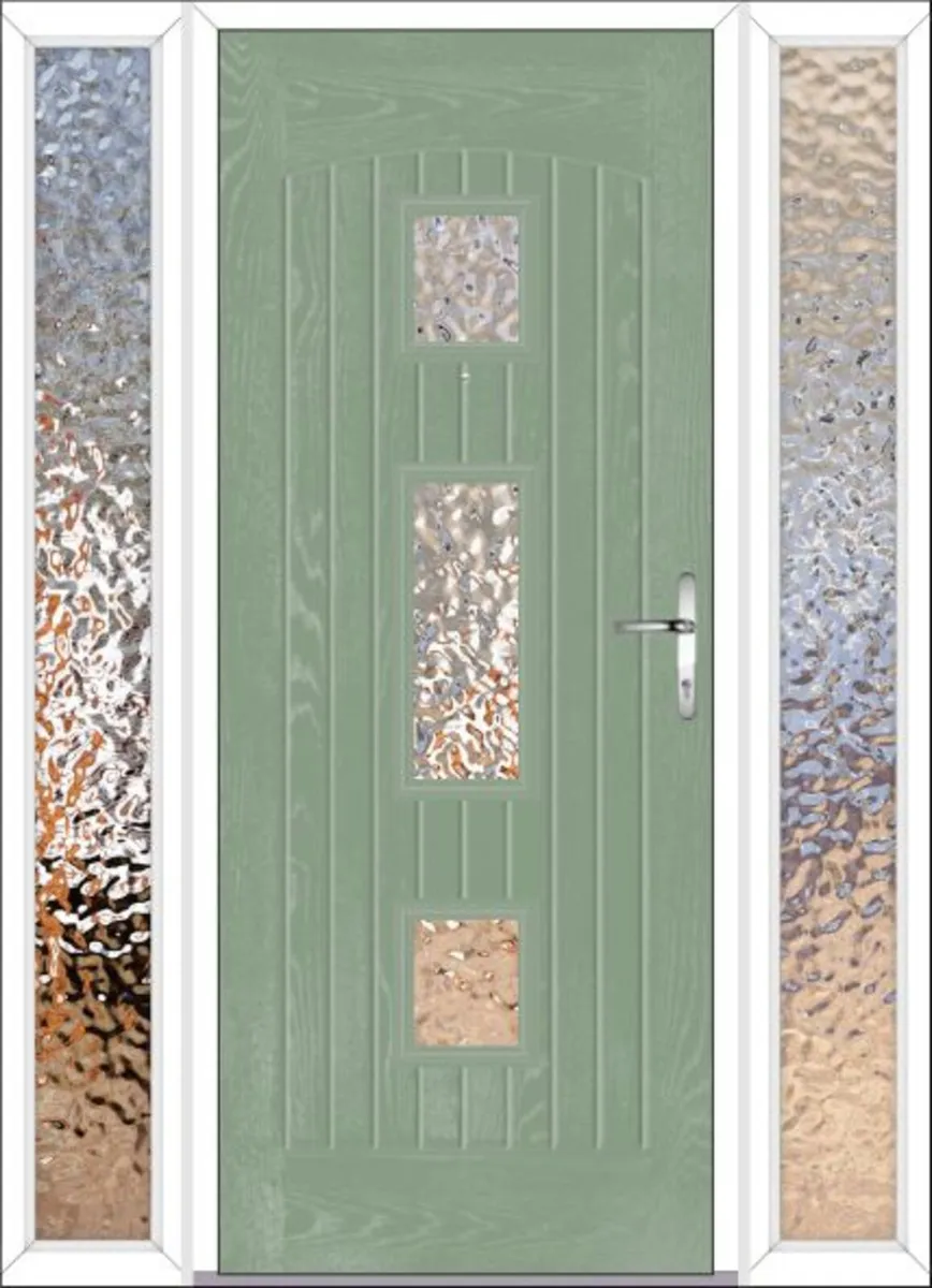 Palladio Composite Door & 2 Side Screens For Sale - Image 3