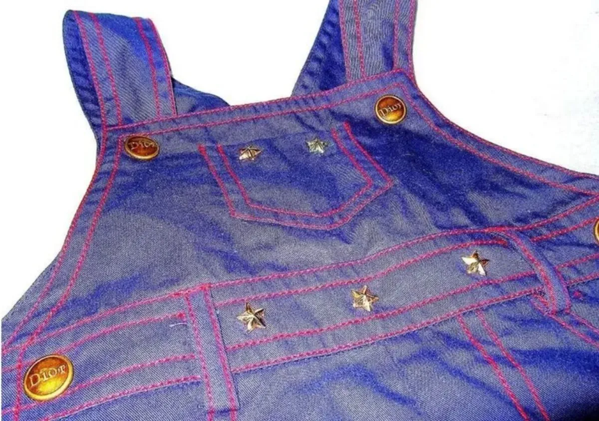 Authentic Baby Dior Dungarees-As New - Image 4