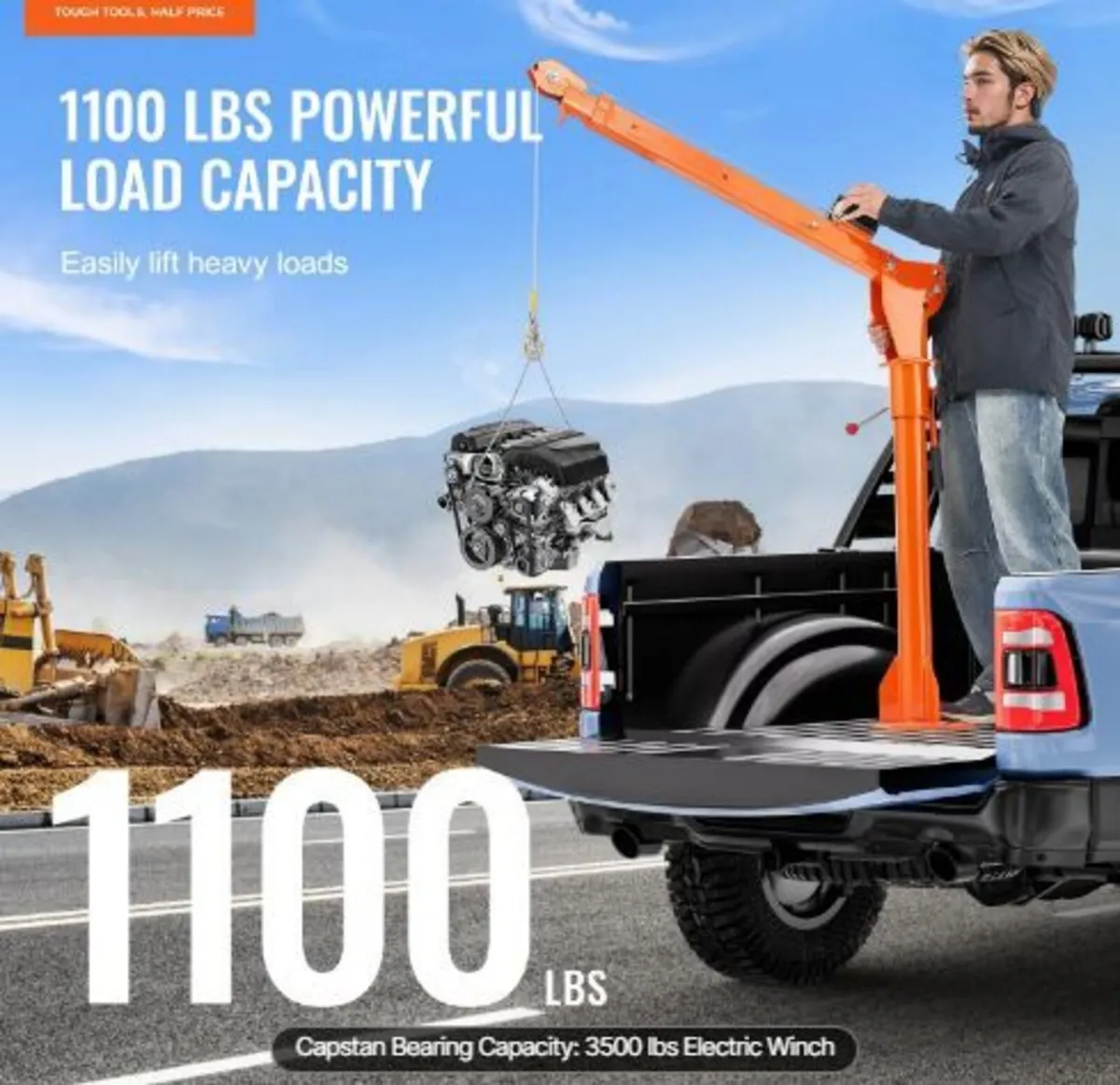 Electric Pickup Truck Crane Hoist Crane - Image 2