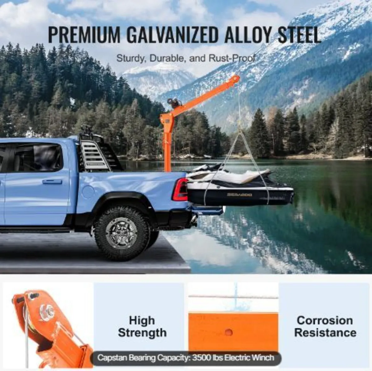 Electric Pickup Truck Crane Hoist Crane - Image 4
