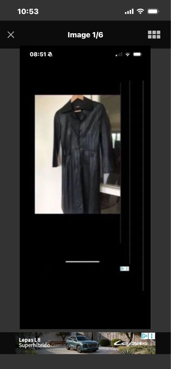 Ladies Leather Coat - Image 1