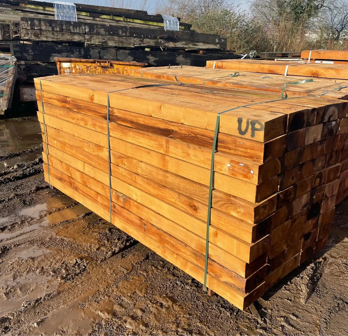 New Railway Sleeper 200 x 100 x 2.4m £17 plus Vat - Image 1
