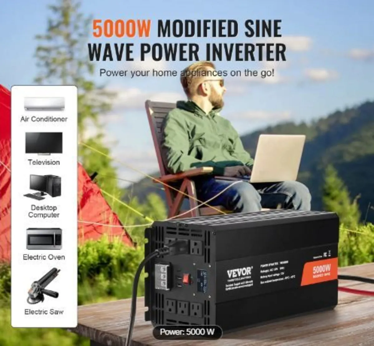 Modified Sine Wave Inverter, 5000W - Image 3