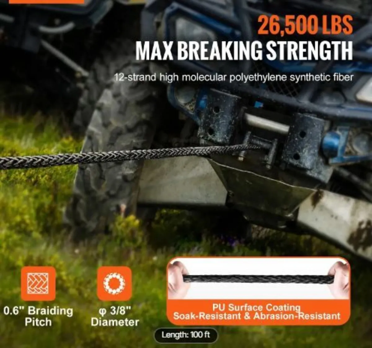 Synthetic Winch Rope - Image 2