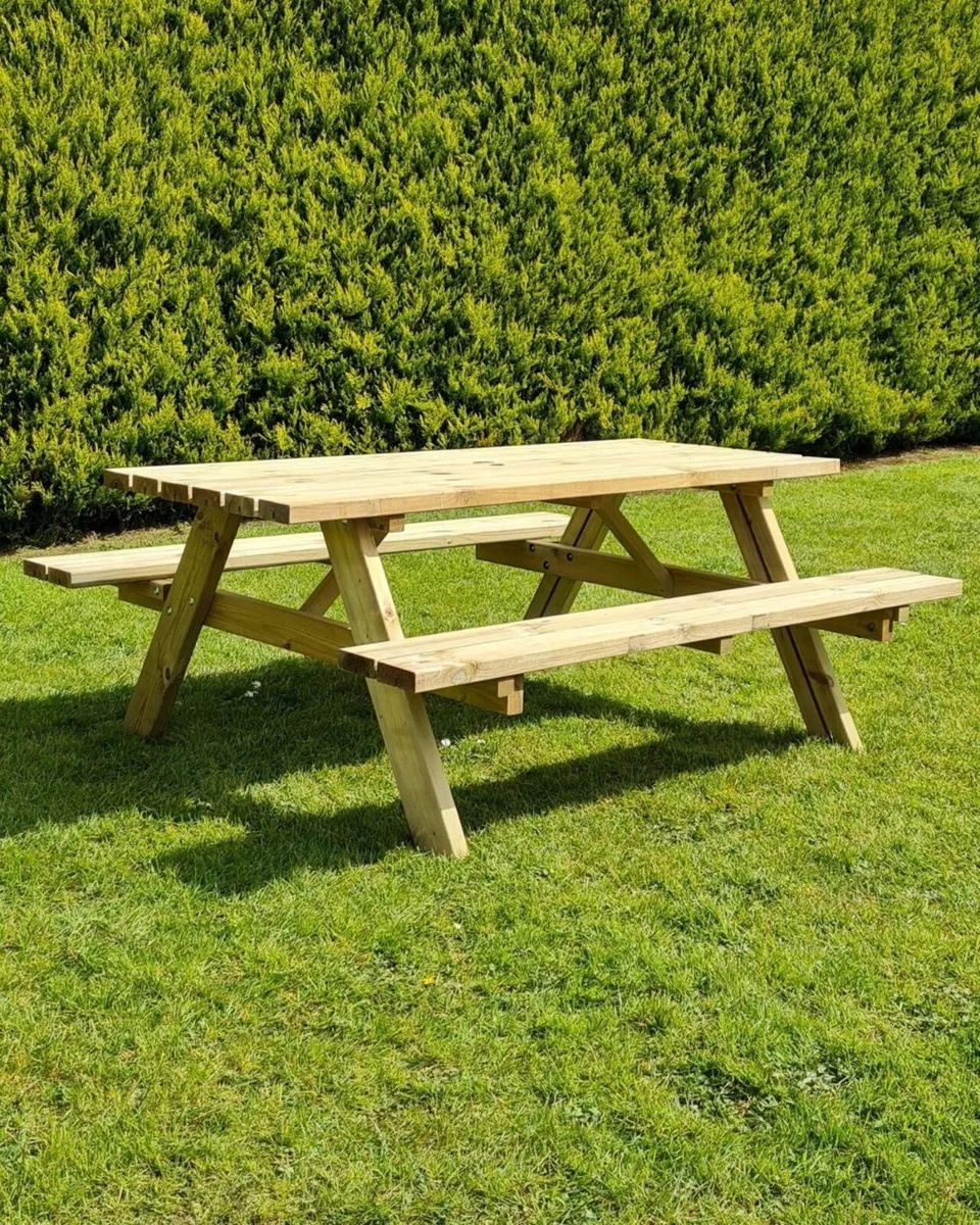 Heavy Duty Picnic Table 1.8 Length - Image 1