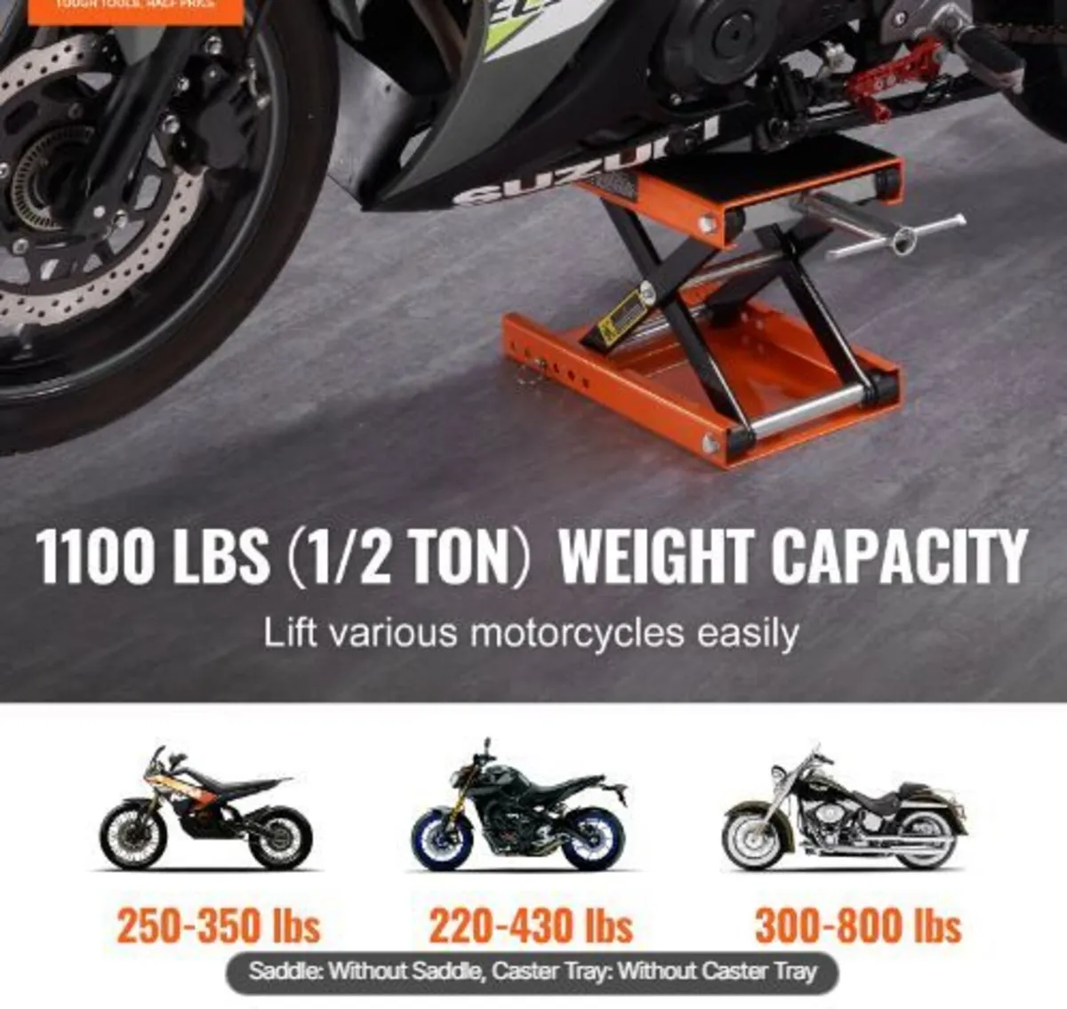 Motorcycle Scissor Jack Lift 499.5 kg - Image 2