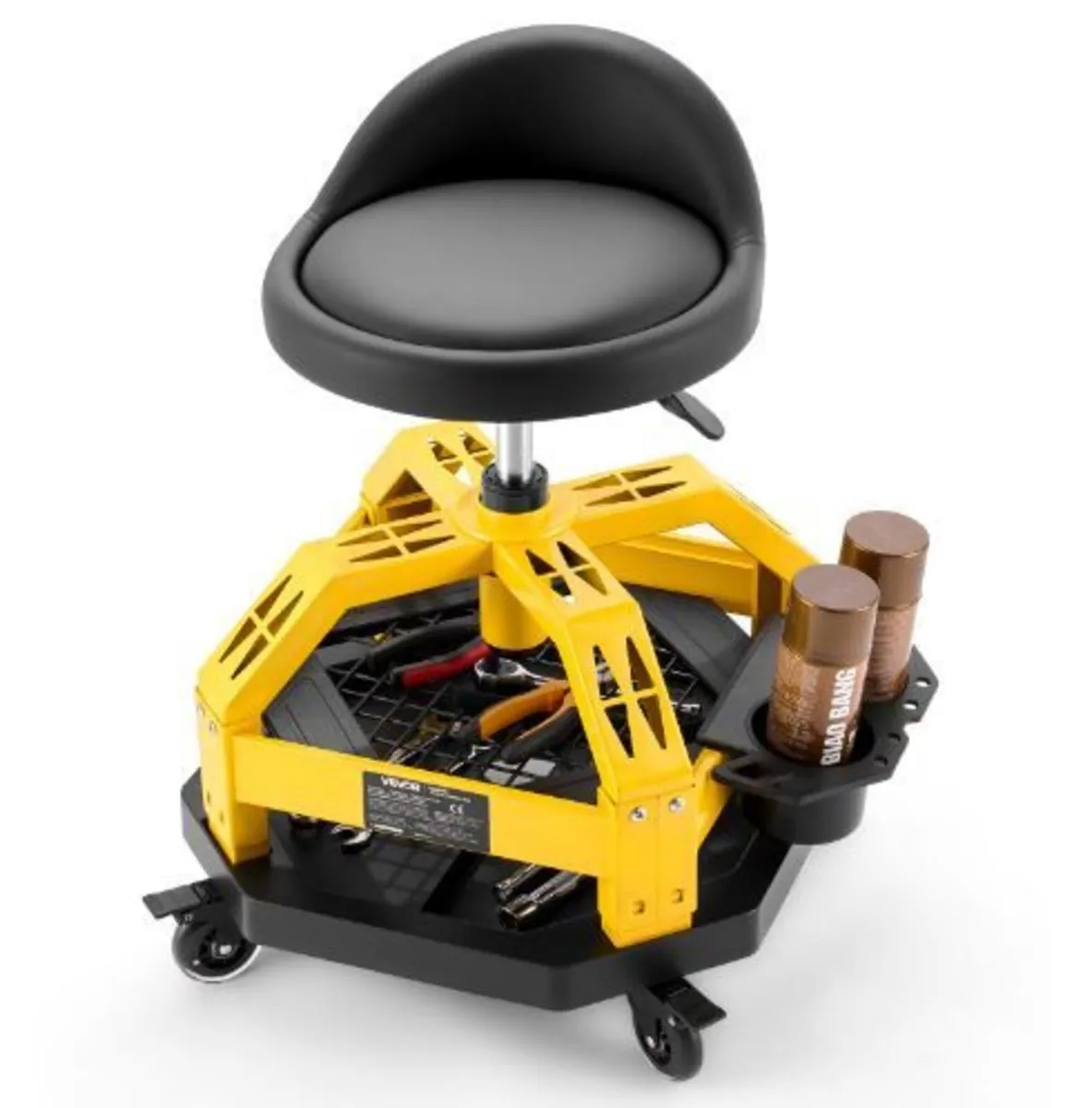Rolling Shop Stool with Wheels, 500-650 mm - Image 3