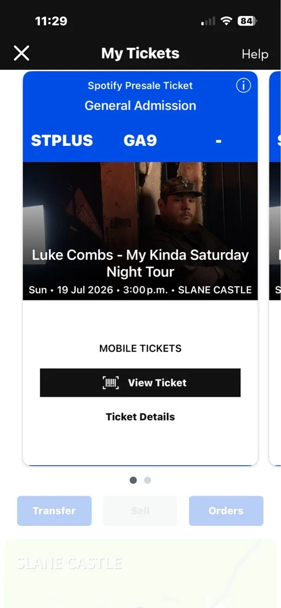 Luke Combs Sunday Tickets - Image 1
