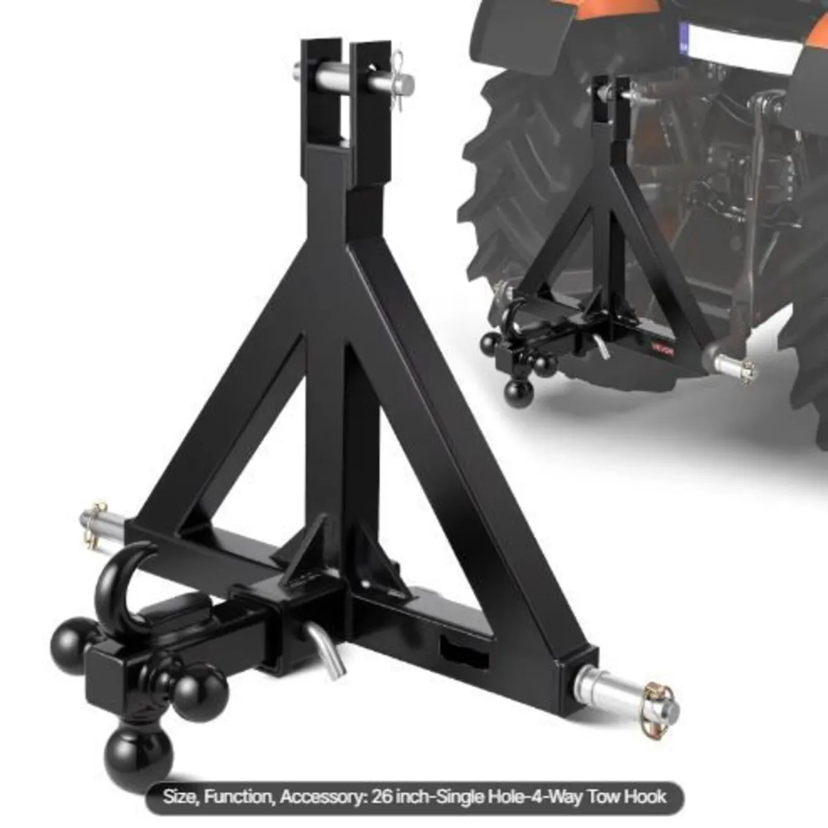 3 Point Trailer Hitch 2 in Receiver - Image 1