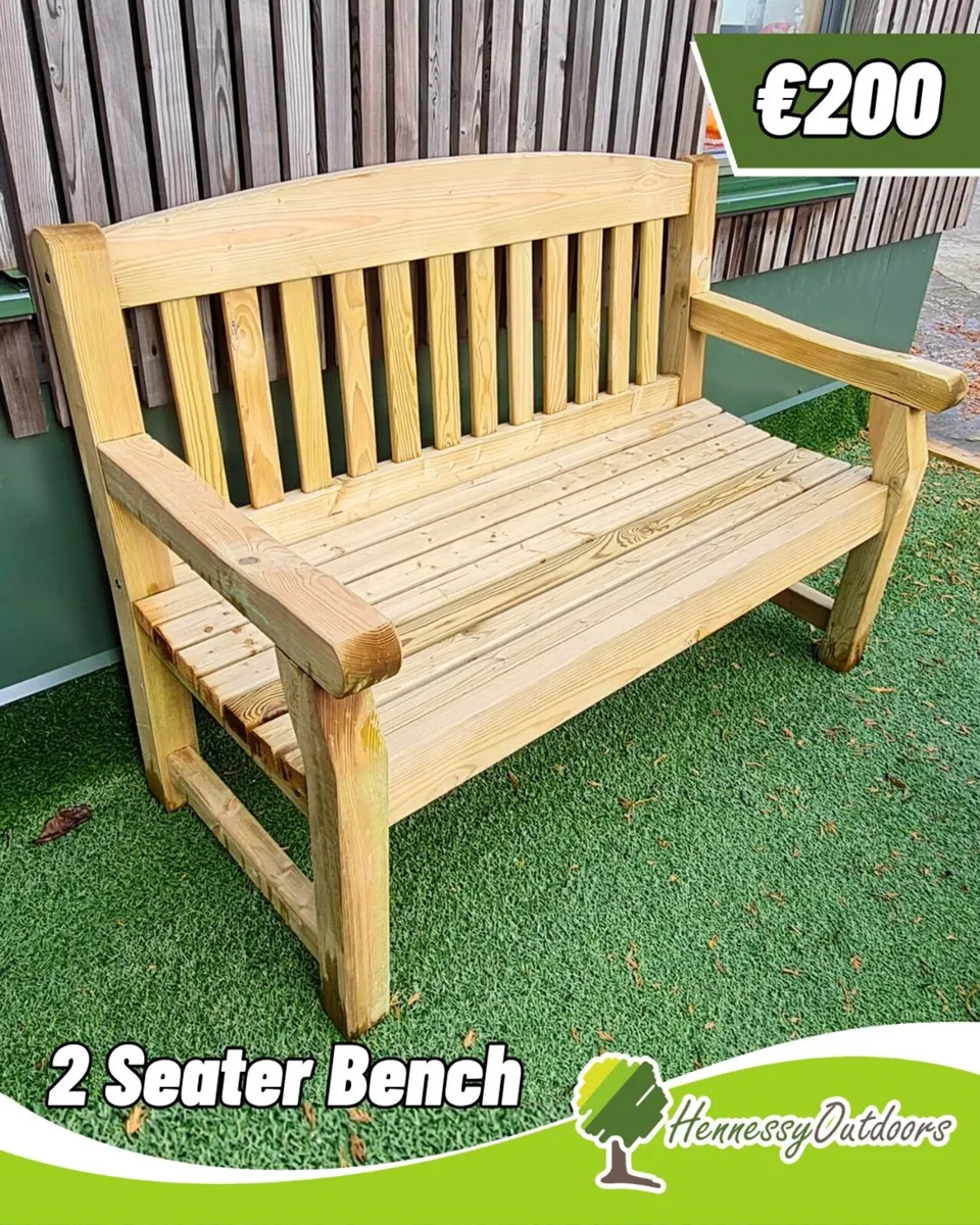 Rossmore 2 Seater Premium Timber Bench - Image 1