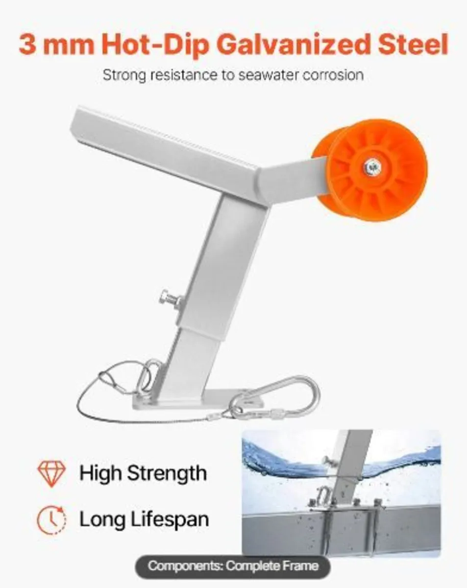 Boat Trailer Winch Stand with Roller - Image 1