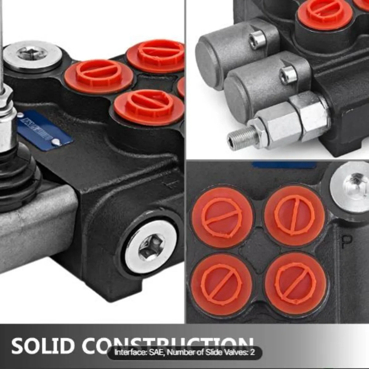 Hydraulic Valve 2 Spool Hydraulic Directional Cont - Image 3