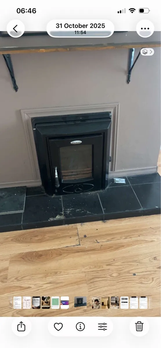 Stanley insert stove back boiler
