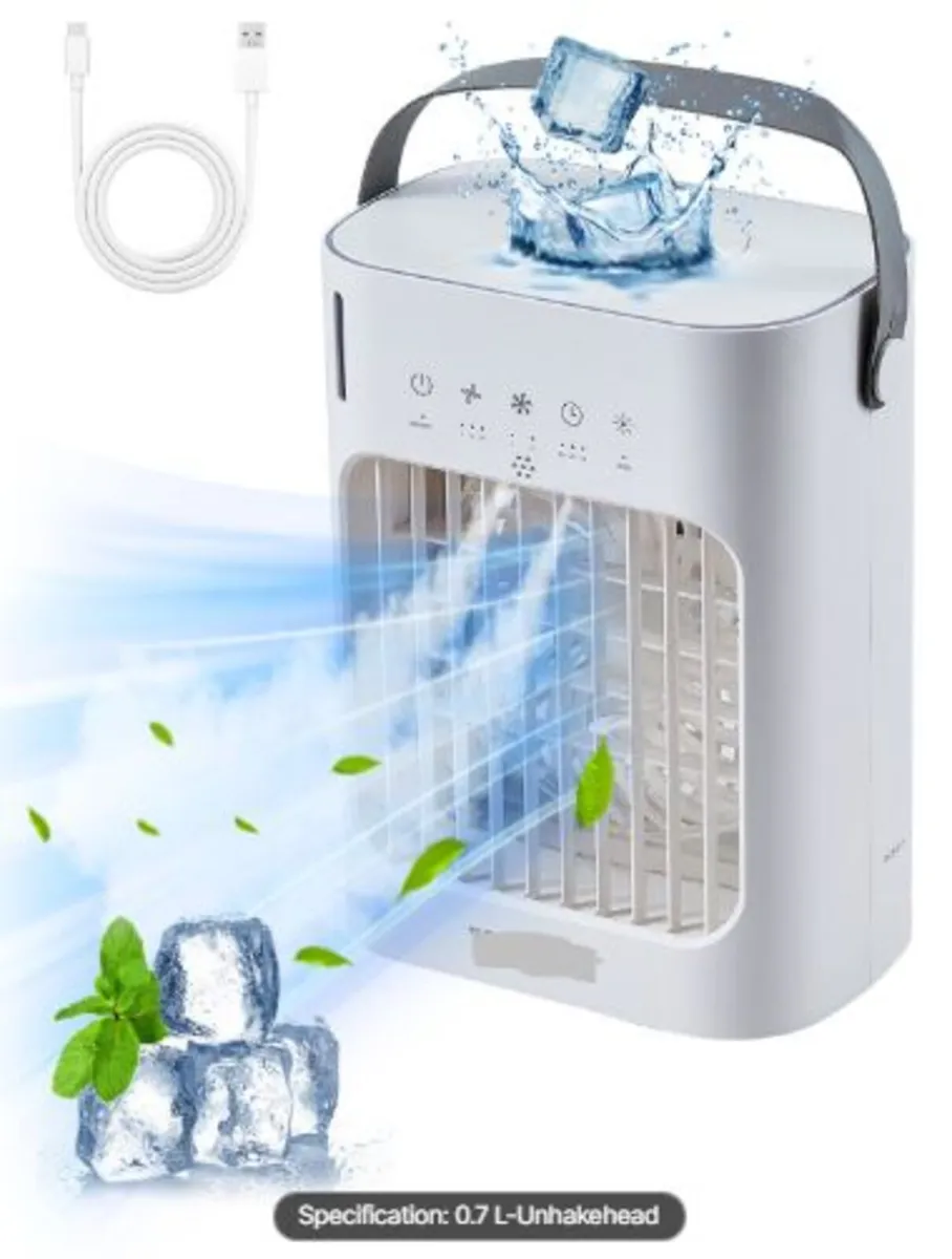 Portable Air Conditioner, 4-in-1 Evaporative Air - Image 1