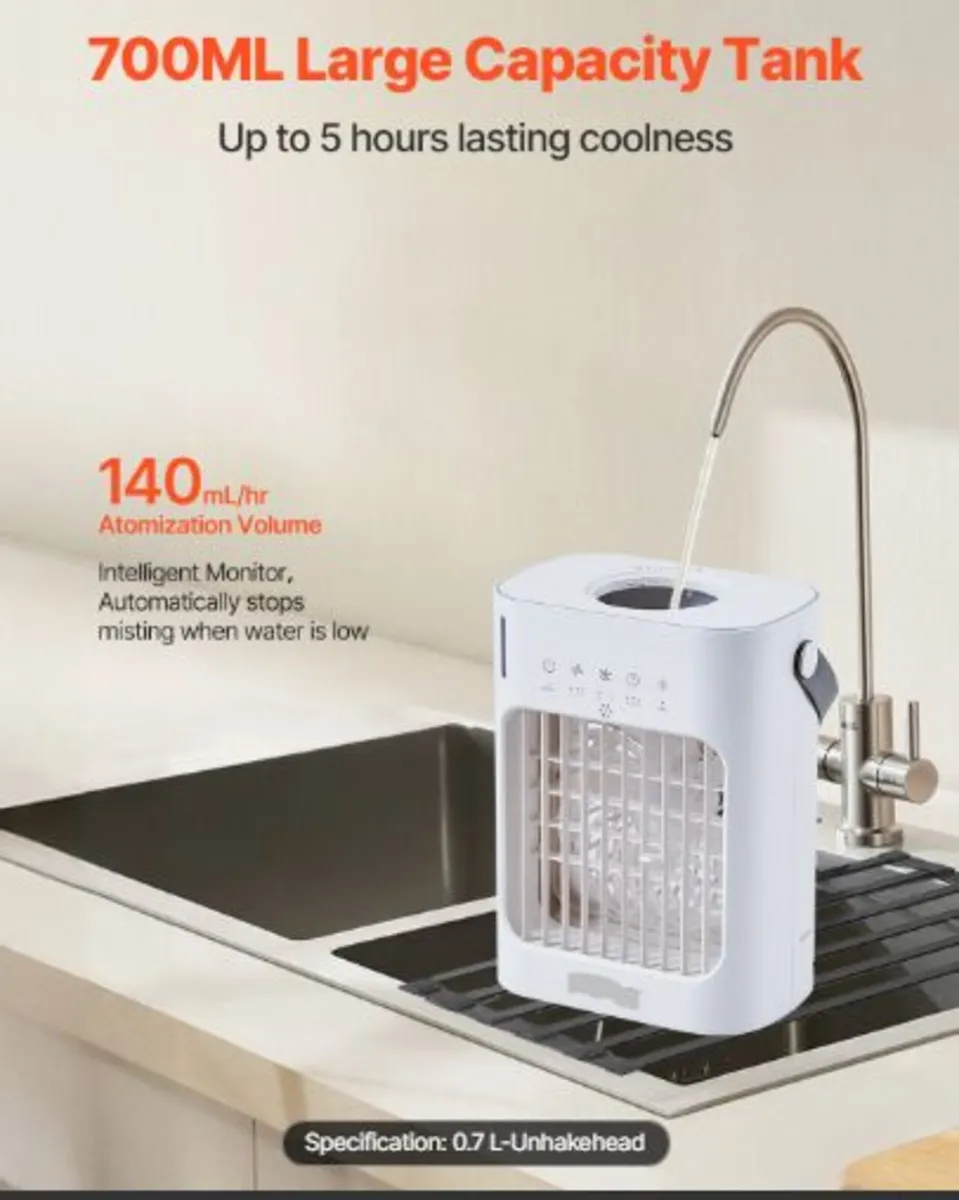 Portable Air Conditioner, 4-in-1 Evaporative Air - Image 2
