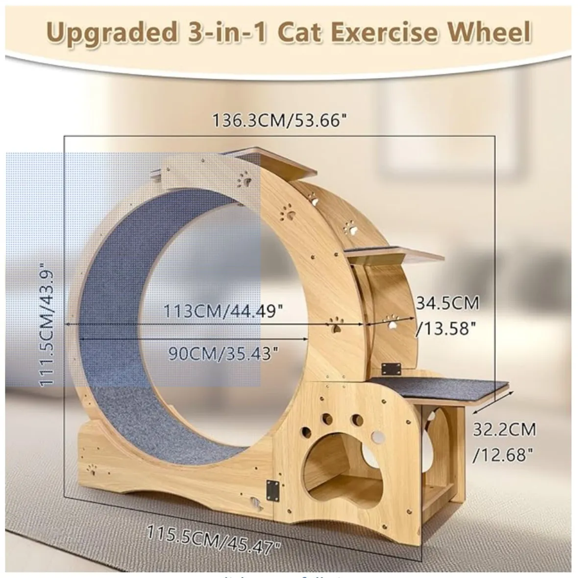 Cat Excerise Wheel (Large) - Image 3