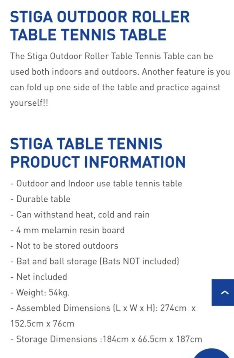 Table tennis table - Image 3