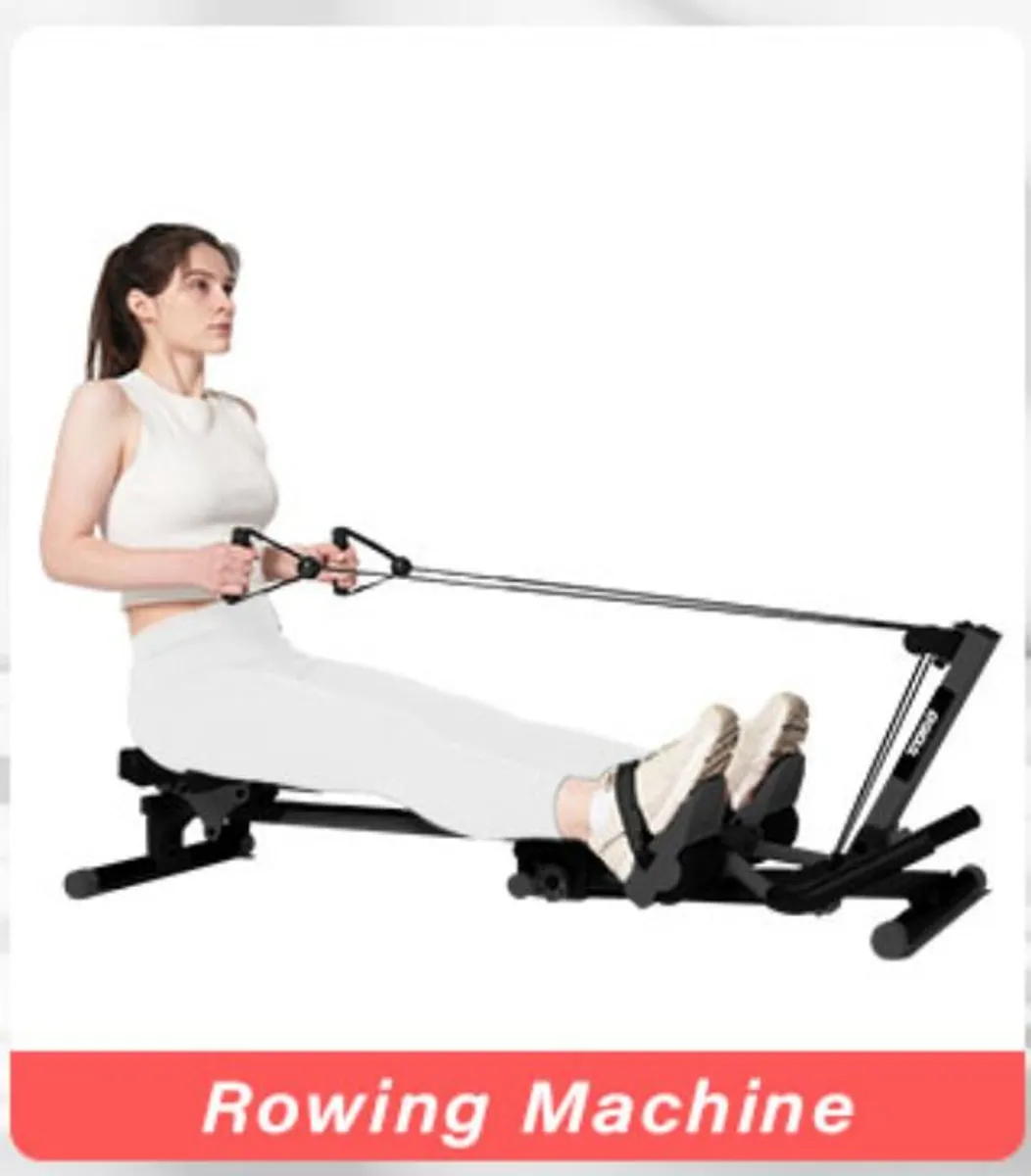 Rowing Machine, Ab Workout, Biceps Curls 3 in 1 - Image 4
