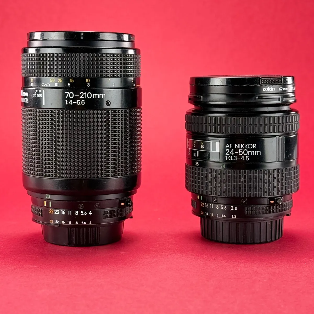 AF Nikkor 24-50mm f/3.3-4.5 Nikon AF 70-210mm f/4. - Image 1