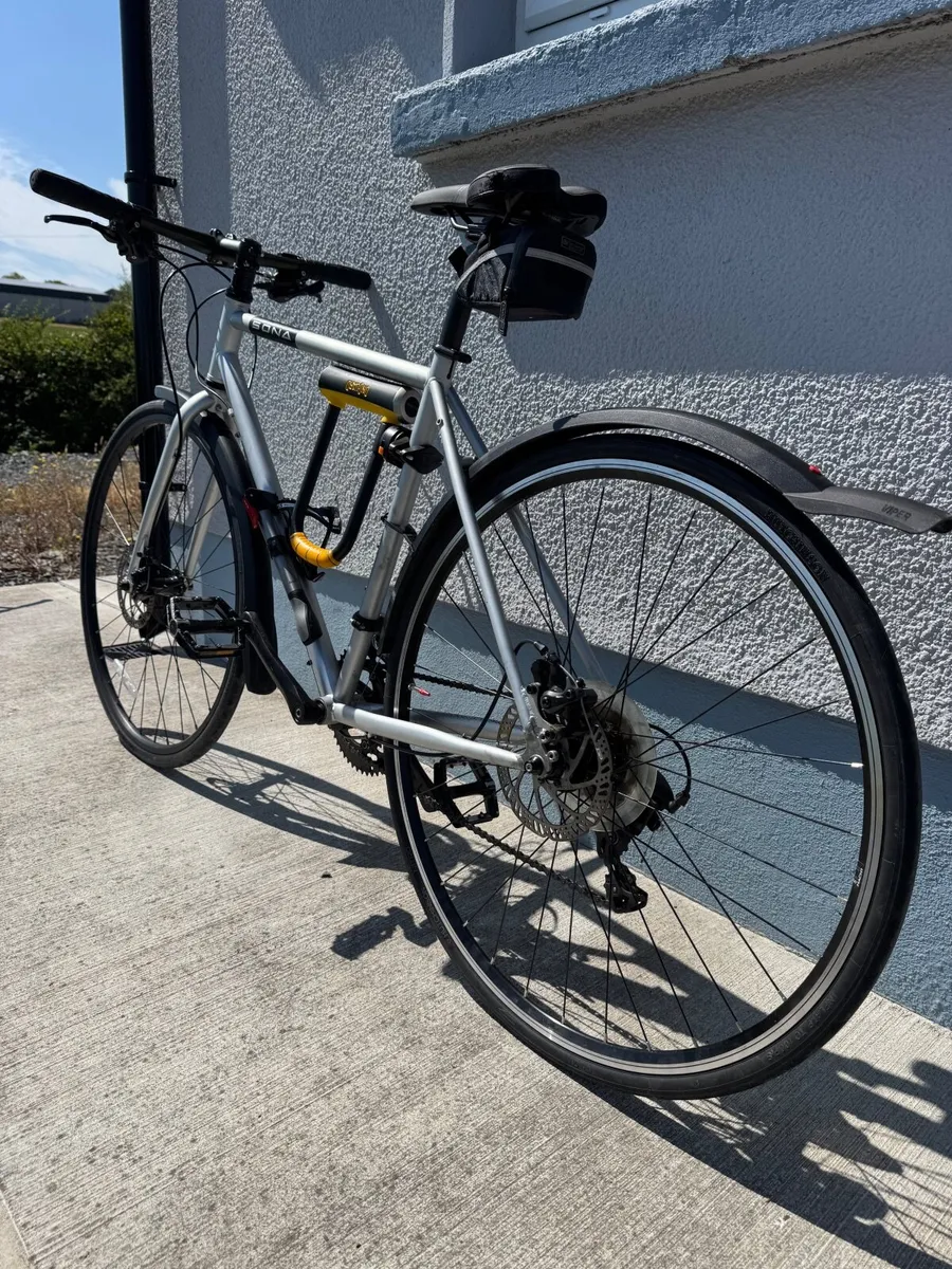 Adult city bike SONA SPORT 2.0 Silver Medium size - Image 4