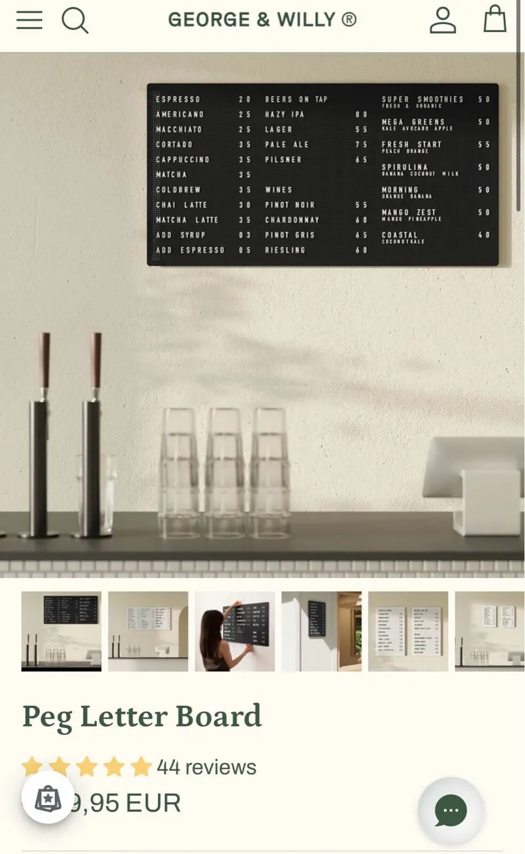 Cafe items for sale - Image 1