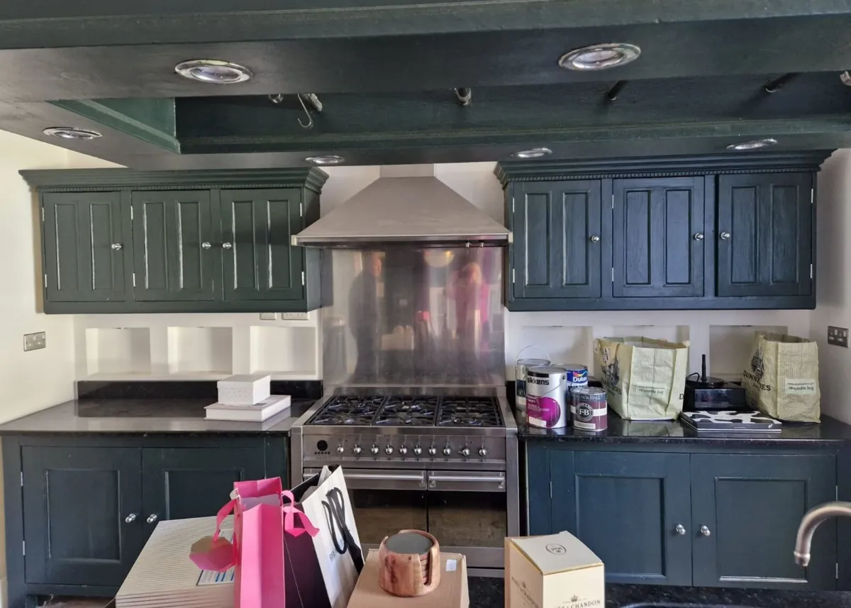 solid wood pot rack and 2 base units - Image 1