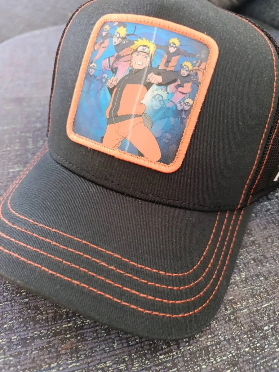 Capslab Naruto Uzumaki NS5 KAG Black Trucker Hat - Image 3