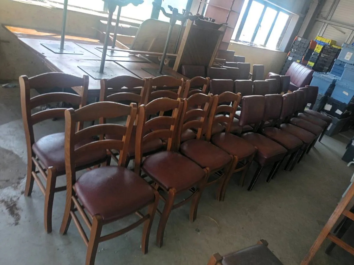 Old Irish Pub Cafe Tables Chairs Benchs Stools - Image 3