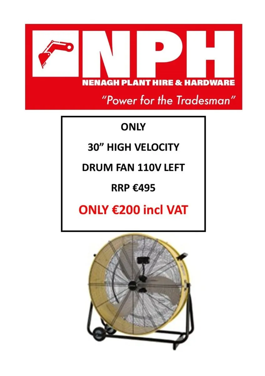 30" Industrial Fans 110v
