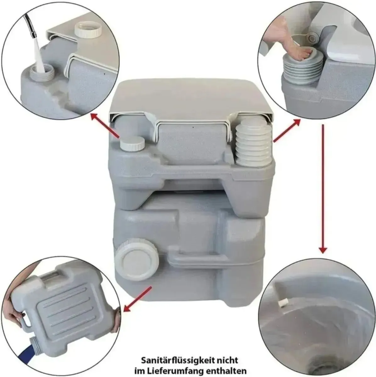 Deluxe Portable Camping Toilet Outdoor Use - Image 3