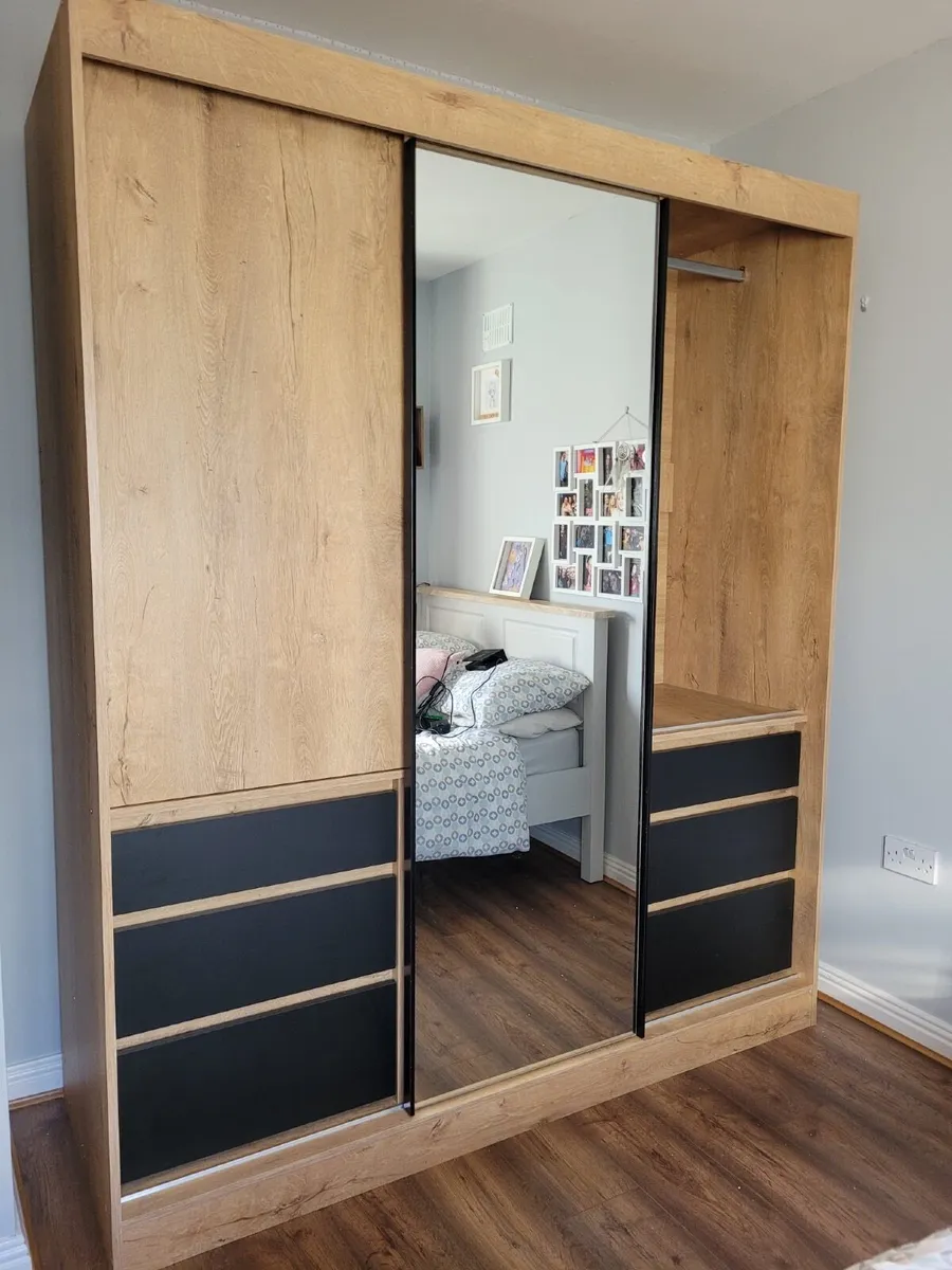 Wardrobe HAITI 180cm OakLefkas *FREE DELIVERY - Image 4