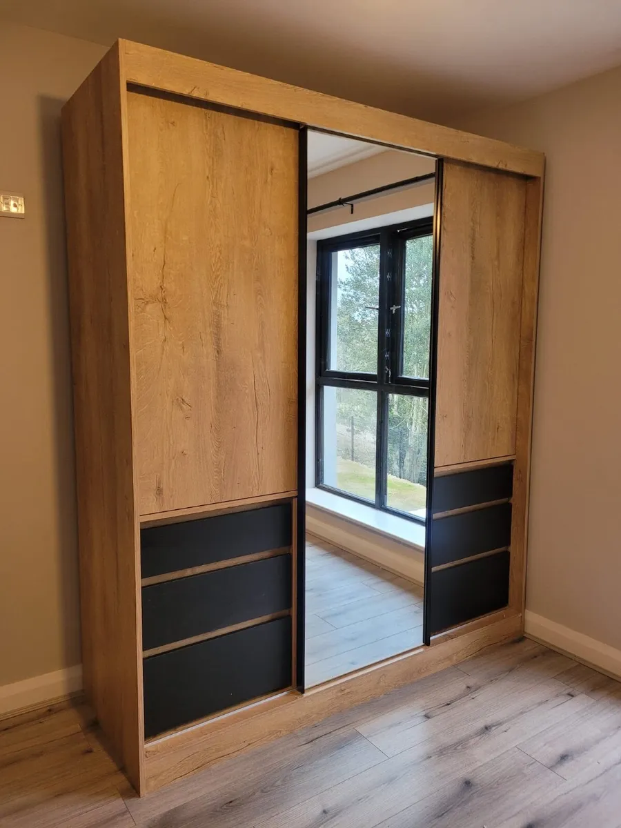 Wardrobe HAITI 180cm OakLefkas *FREE DELIVERY - Image 2
