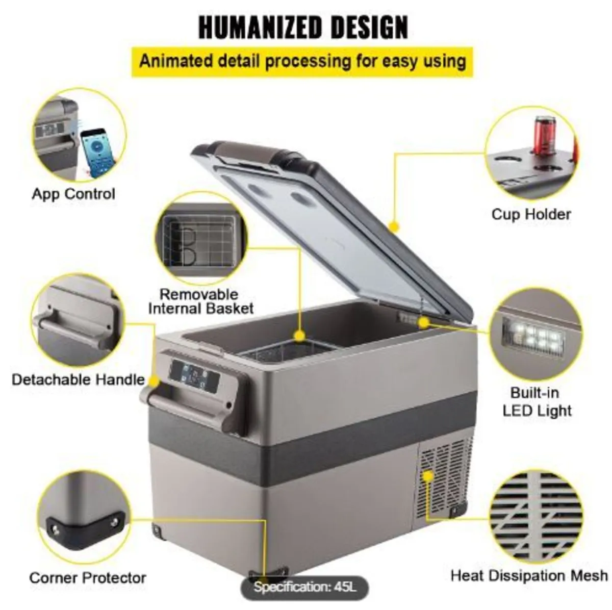 Portable Small Car Freezer 45L - Image 4