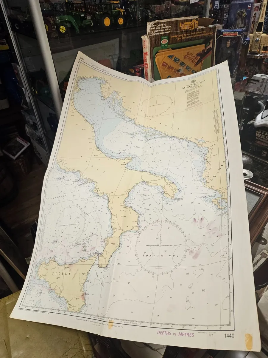Vintage Map Chart Adriatic Sea - Image 1