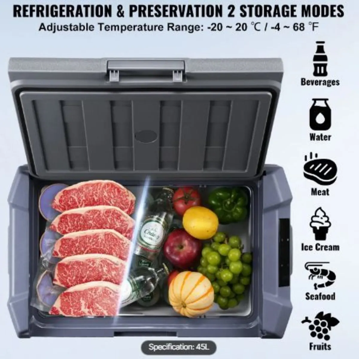 Car Refrigerator, 12 Volt Car Refrigerator - Image 1