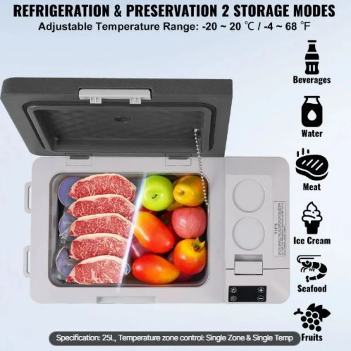Portable Car Refrigerator, 12 Volt Car - Image 2