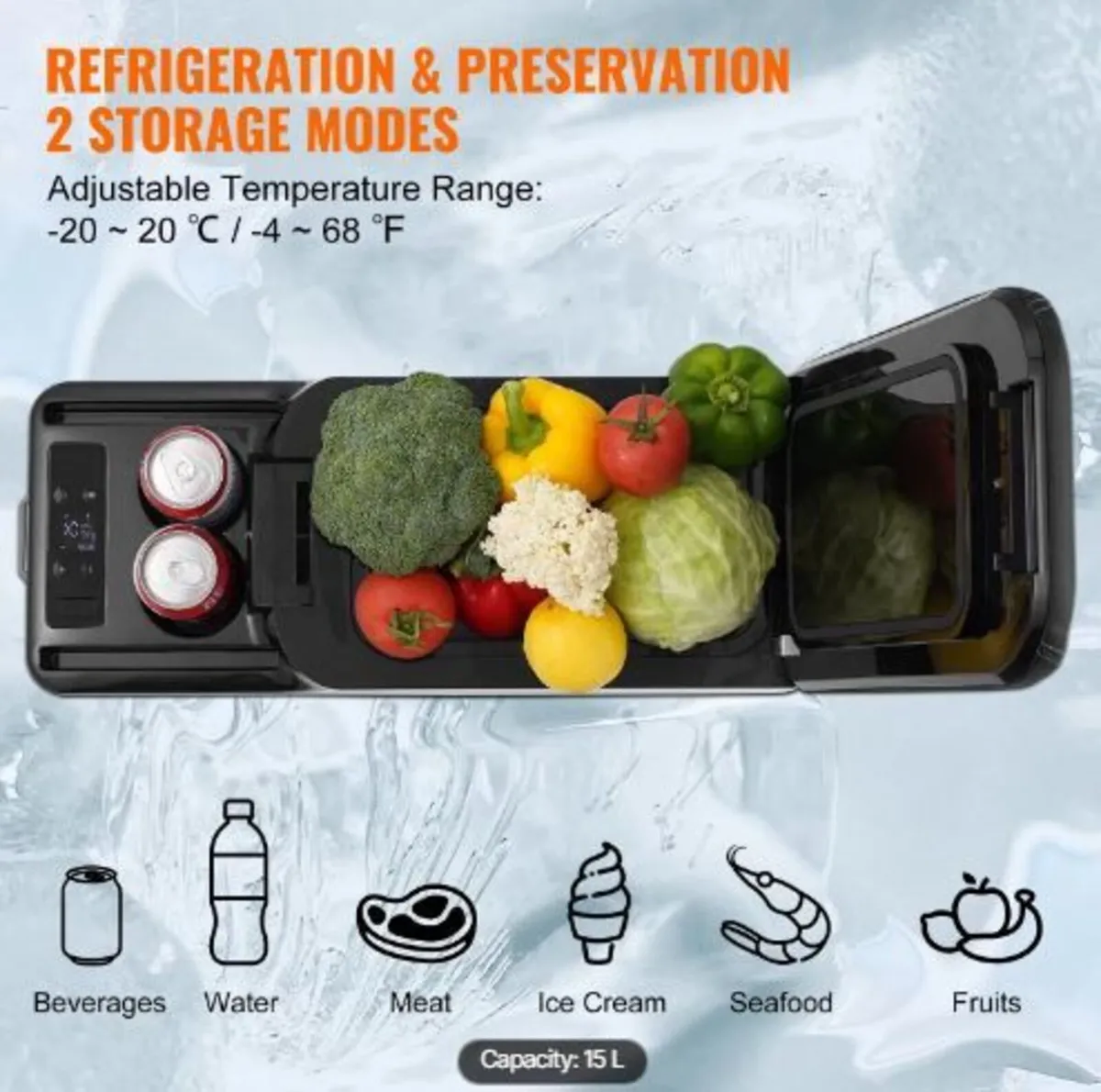 Car Refrigerator, 12 Volt Car Armrest - Image 3