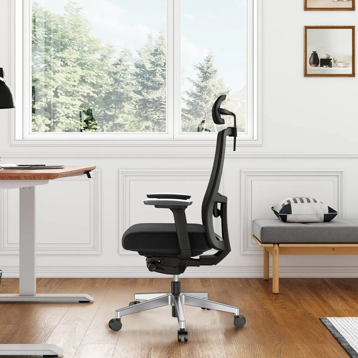 Ergonomic Mesh Home Office Chair with Back Support - Image 2