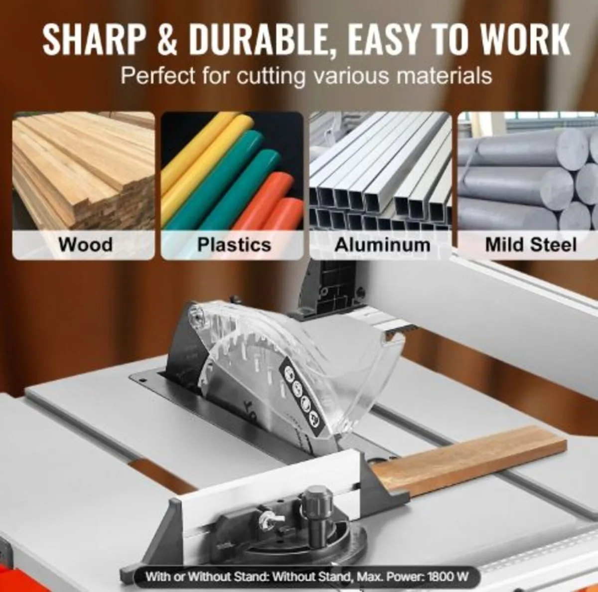 1800 W Table Saw Electric Cutting Machine, 625 mm - Image 3