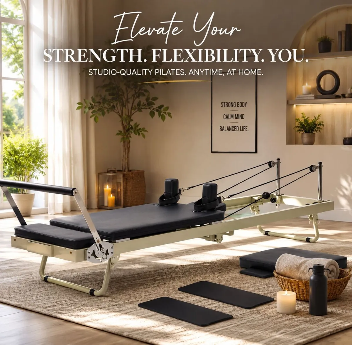 Pilates Reformer Machine Foldable - Image 2