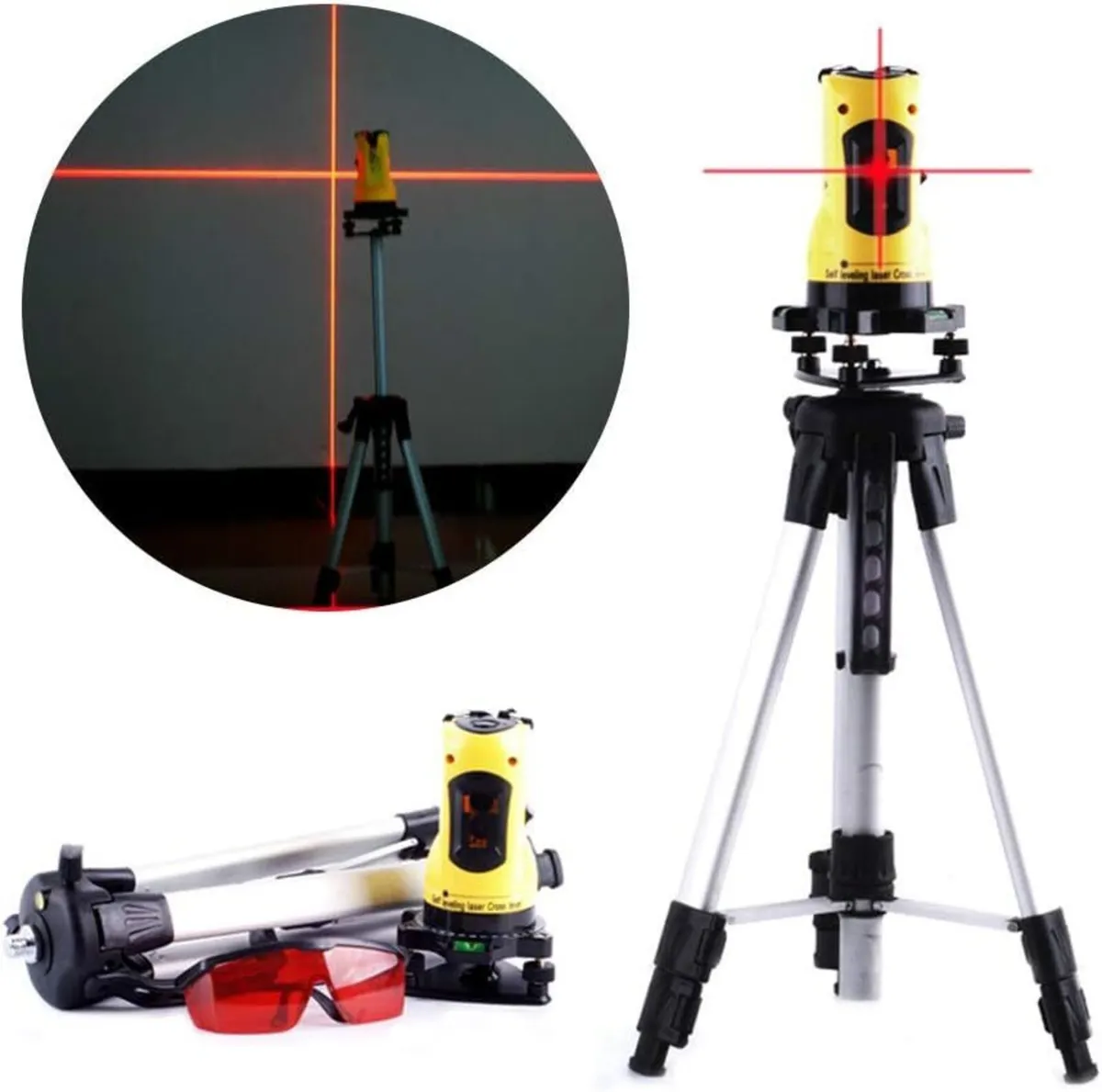 Rotary Laser Level 360° with Tripod Stand and Case - Image 2