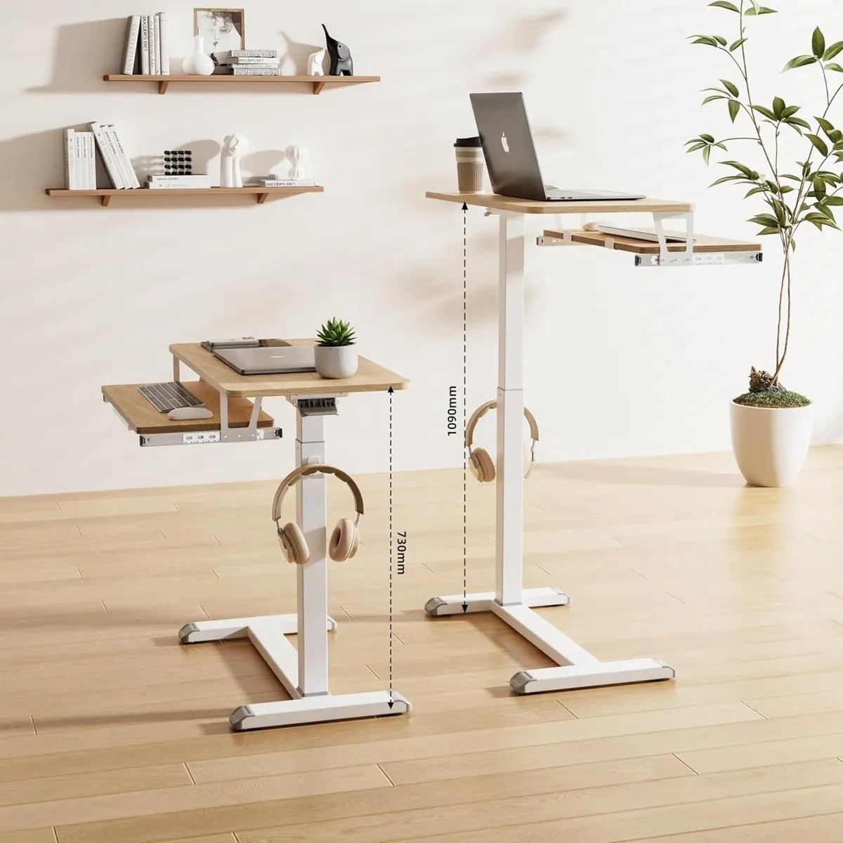 Fydeamer Mobile Standing Desk Upgrade Computer - Image 3