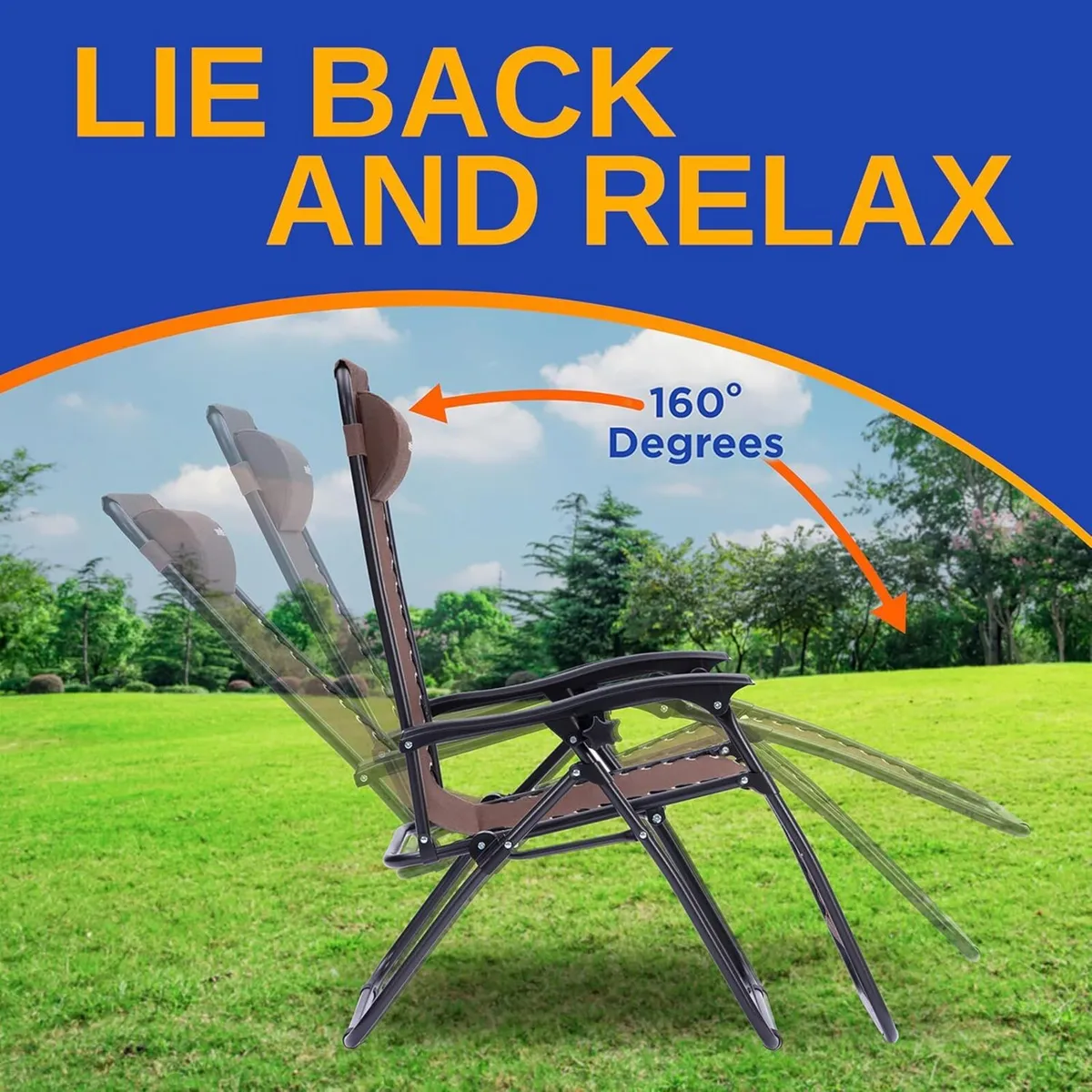 Zero Gravity Lounge Chair Adjustable Recliners - Image 4