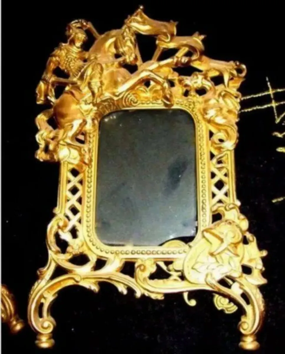 Pair Of Substantial Brass Photo Frames - Image 3