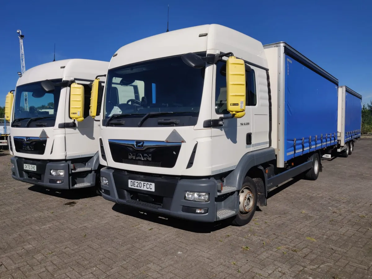 2020 MAN TGL 12-220, with 19ft draw bar trailer - Image 3