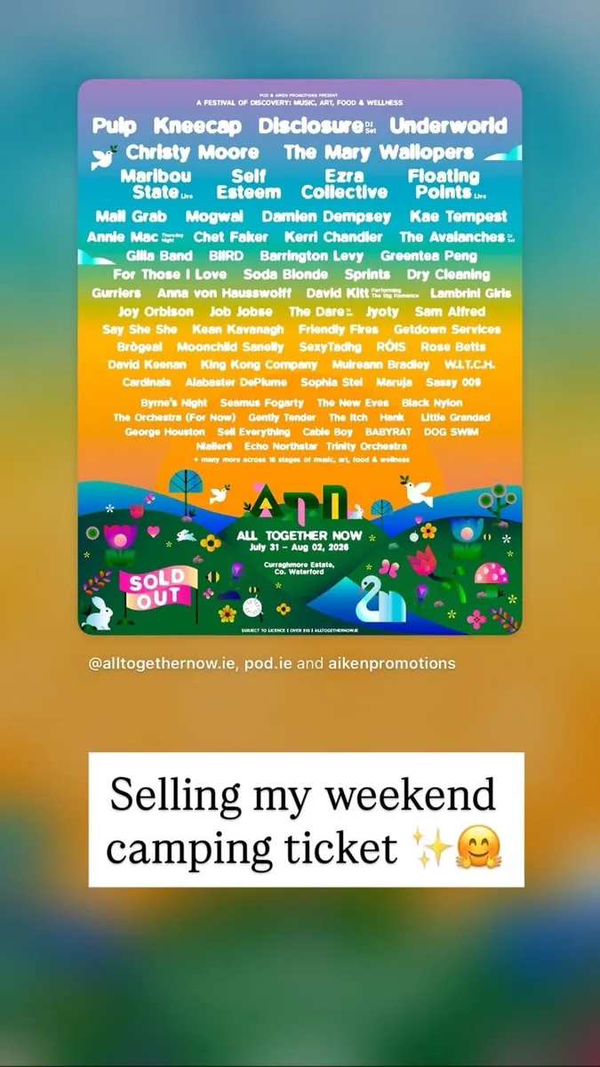 All together now weekend ticket