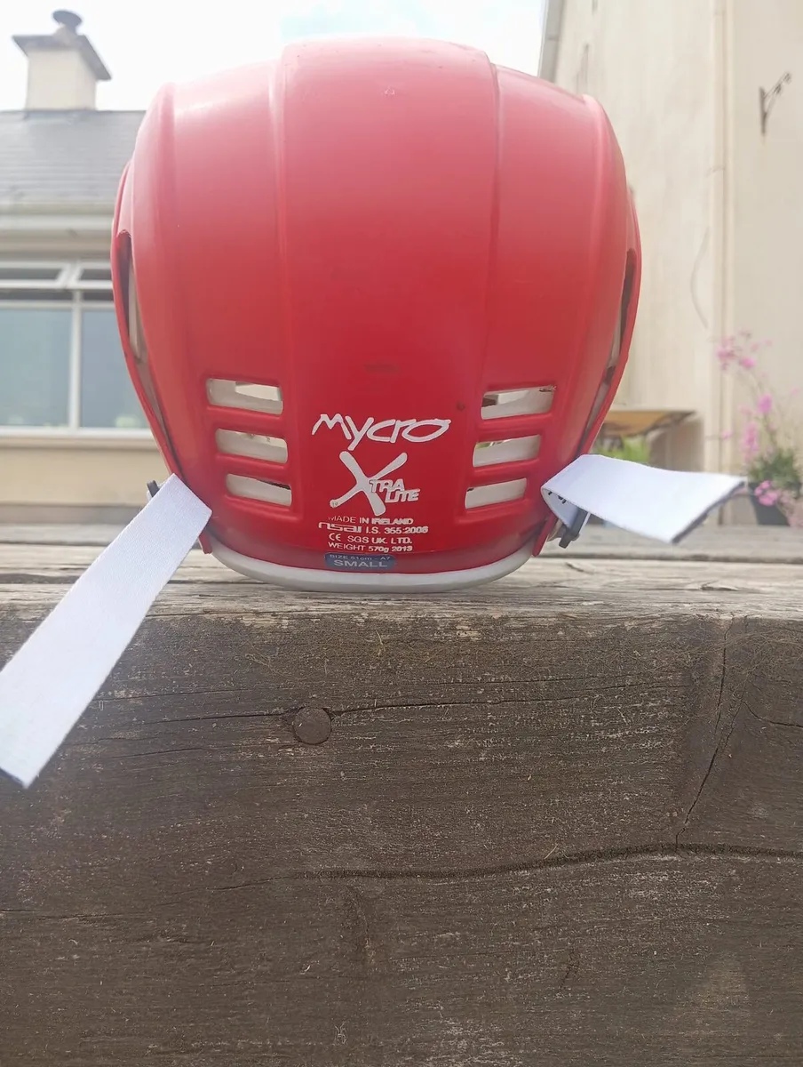 Red Mycro hurling helmet - Image 1