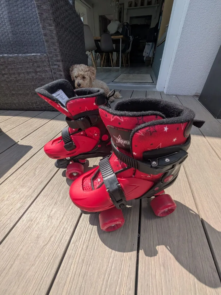 SFR Nebula adjustable Roller skates & safety pads - Image 1