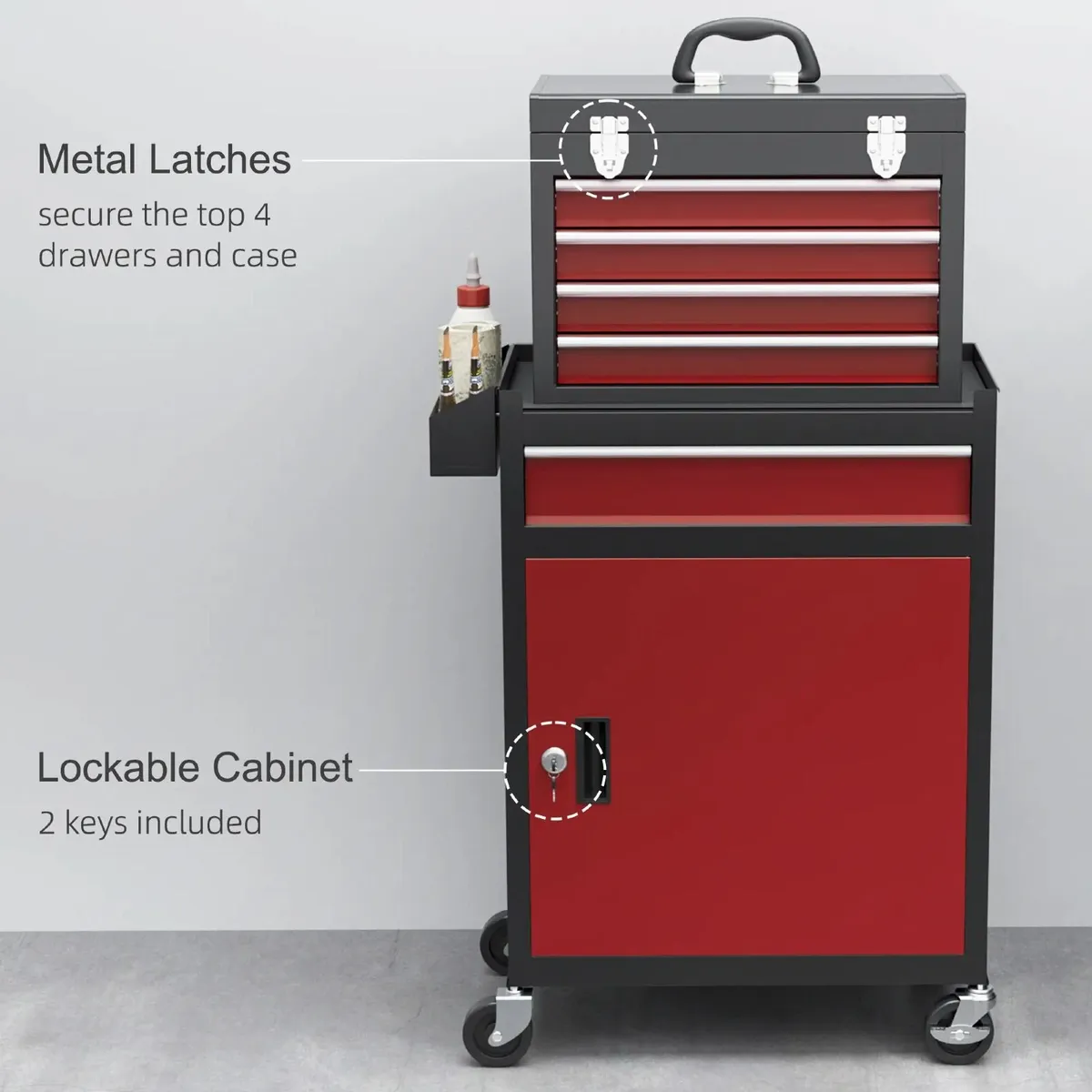 Heavy Duty Tool Storage Chest on Wheels - Image 3